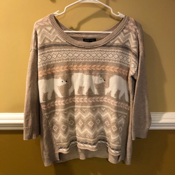 American Eagle tan sweater - Picture 3 of 5